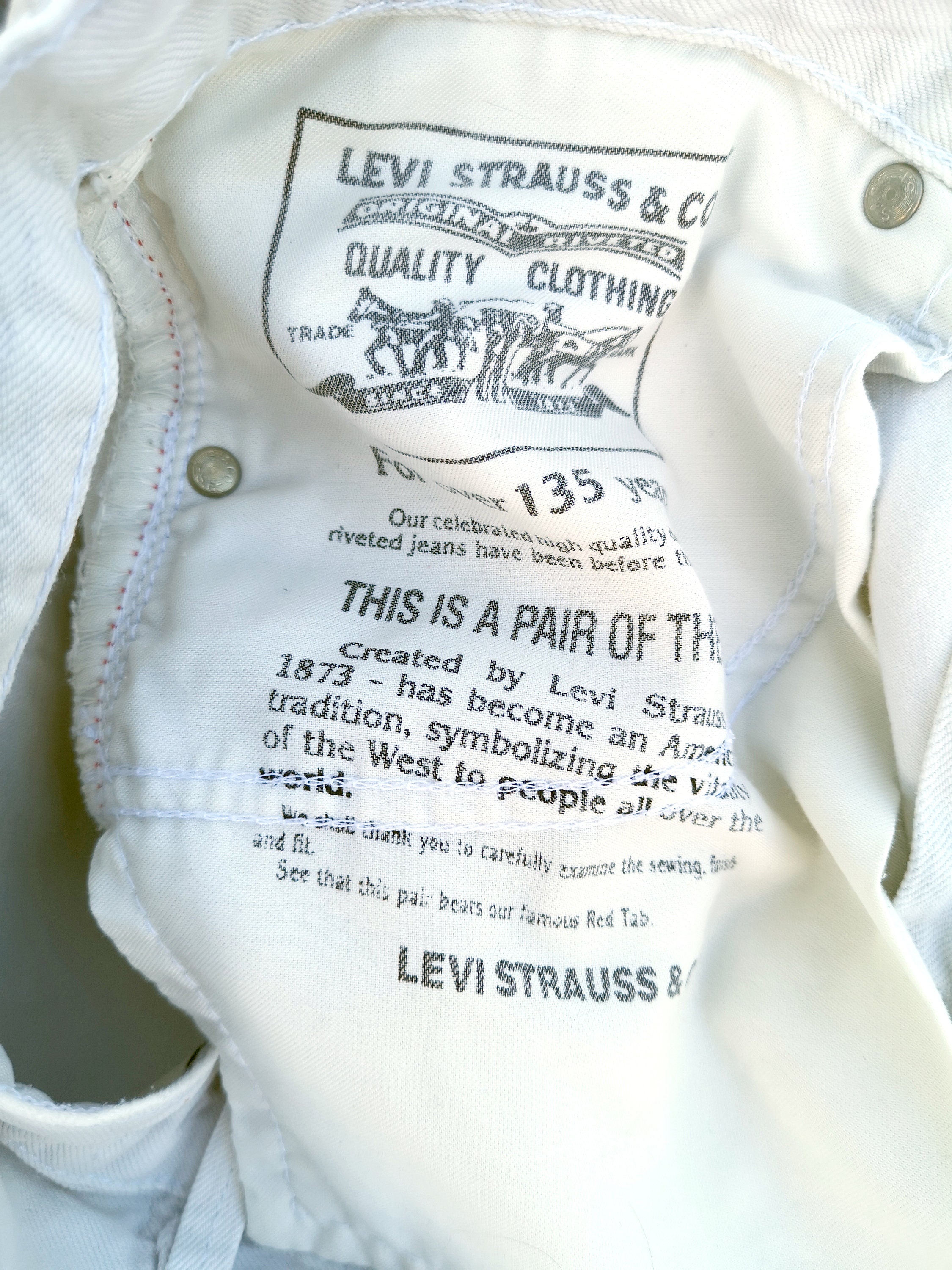 Vintage White Levi's 504 Jeans 32x30 - Slim Fit Straight Leg - Etsy