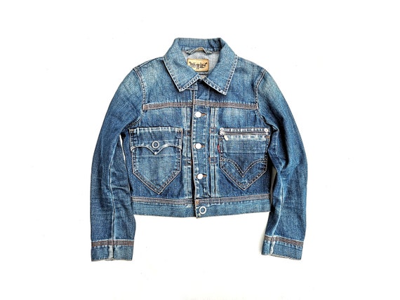 Giacca di jeans da donna vintage LEVIS Giacca di jeans blu medio