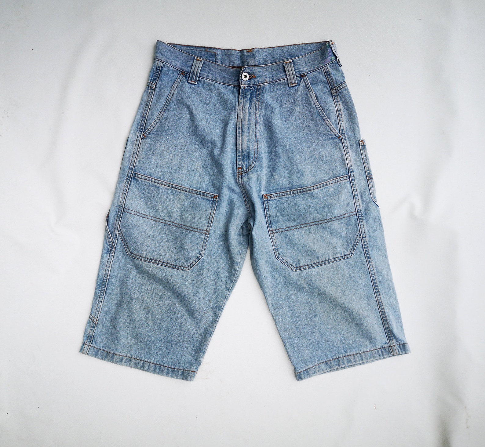 Vintage 80s Hip Hop Denim Shorts. Mens Baggy Pants Jeans | Etsy
