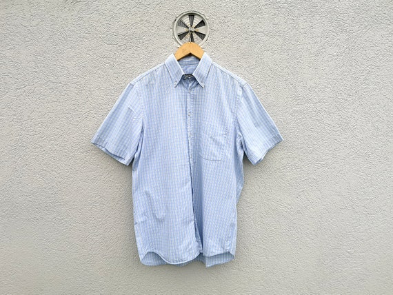 Vintage EINHORN Check Shirt – Men’s Preppy Retro Top