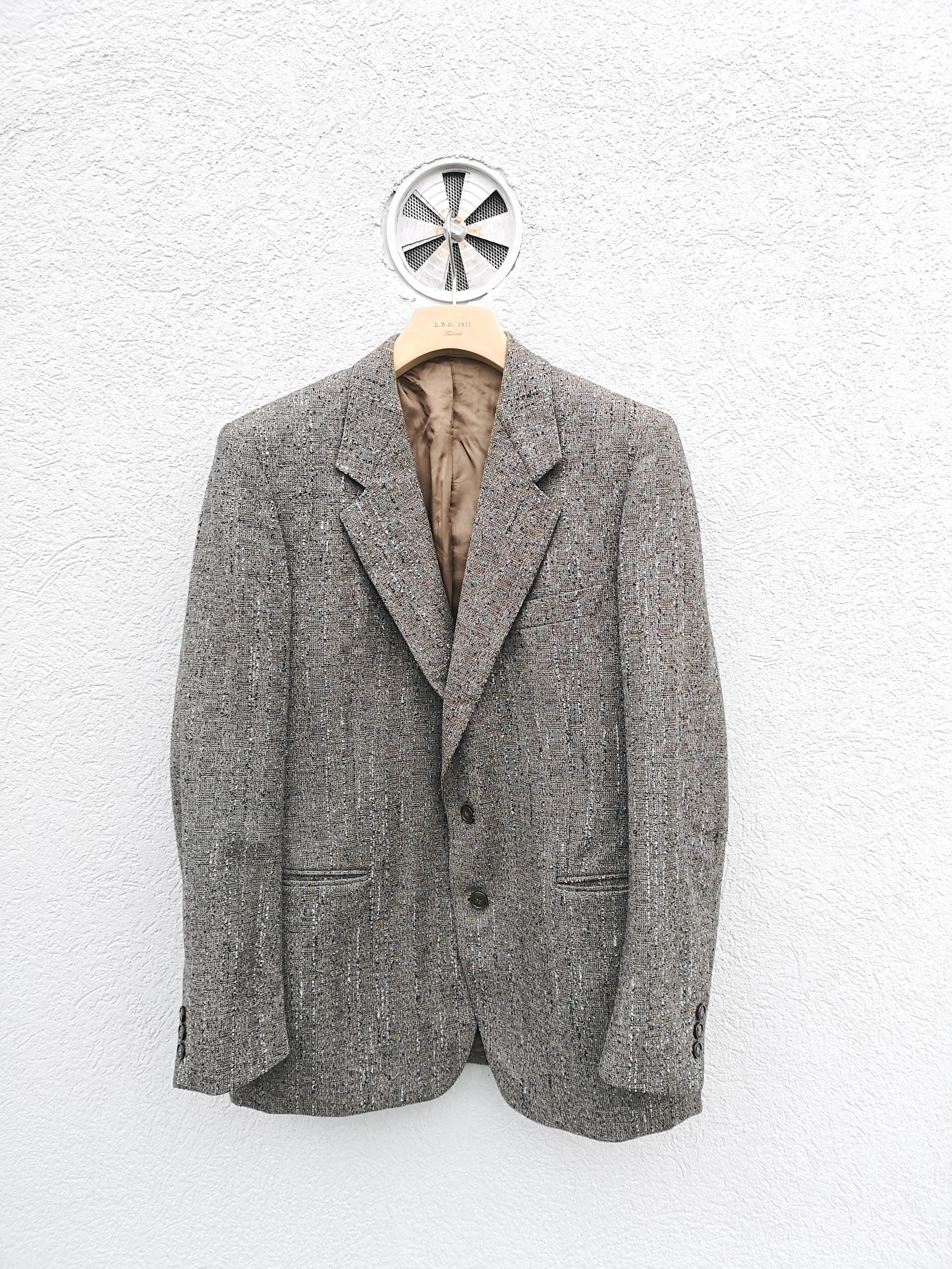 BALLSEY×luigi bottoウールシルクパンツスーツ38濃茶中古美品 Vintage 1970s Luigi Botto Virgin Wool Sport Coat - Made in Italy