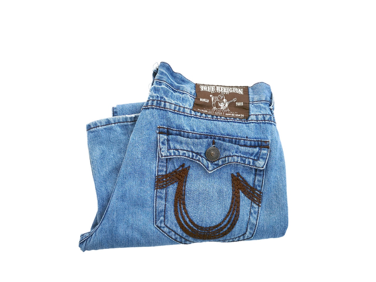 TRUE RELIGION｜JOEY SUPER T | IO着用 虹色ステッチ