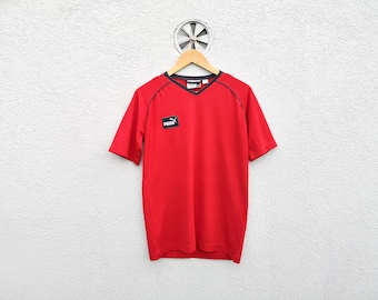 Koszulka męska PUMA Vintage Red Crewneck, rozmiar M | Koszulka sportowa, koszulka sportowa w stylu retro