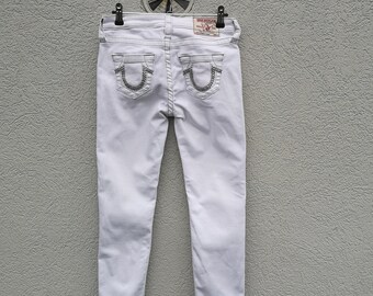 TRUE RELIGION ホワイトジーンズ　25 Vintage True Religion White Skinny Jeans - Women's Size 25