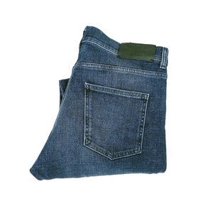 Pal Zileri Classic Italian Jeans – Dark Blue Denim -  Men&#39;s Size W34