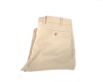 PAL ZILERI CONCEPT Beige Cotton Chino Pants -  Italian Designer Preppy Resort Wear
