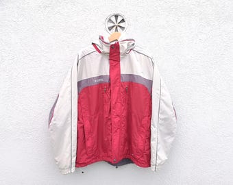 Vintage Columbia Winter Parka: Kurtka narciarska Color Block XL