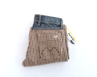 Deadstock Vintage Meltin’ Pot Flare Jeans,  Italian Streetwear Rave Pants Women