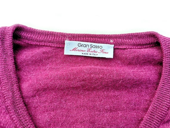 Gran Sasso Extra Fine Merino Wool  Jumper  - Purp… - image 4