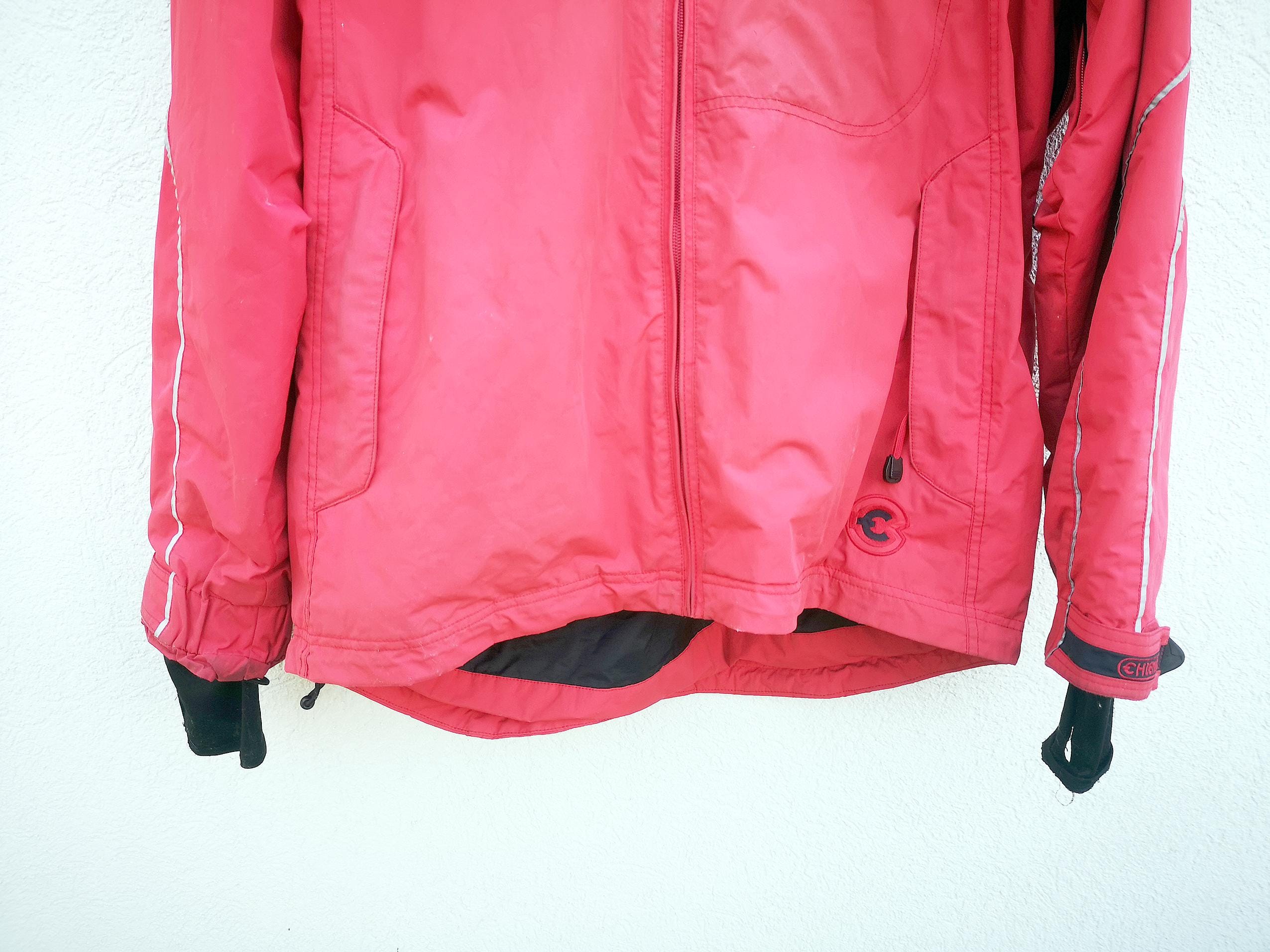 CHIEMSEE フード付きスノーボードジャケット ヴィンテージ 90年代 レッド スノーボード ジャケット サイズ XL