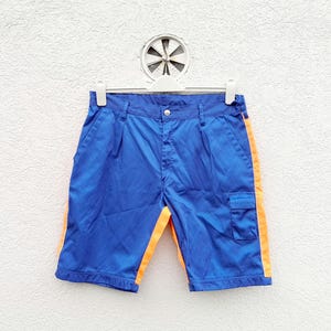 Pantaloncini da lavoro vintage ad alta visibilità, pantaloni rave anni '90, capispalla in stock