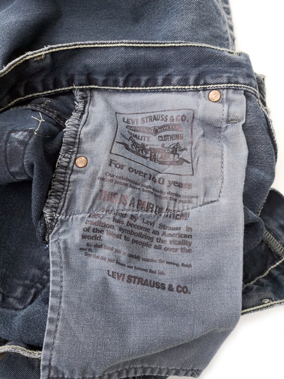 Vintage LEVIS Grey Jeans W29 L32  Boyfriend Fit -… - image 9
