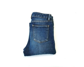 Y2K Acne Studios Womens  Low Rise Skinny Jeans - Blue Stretch Denim