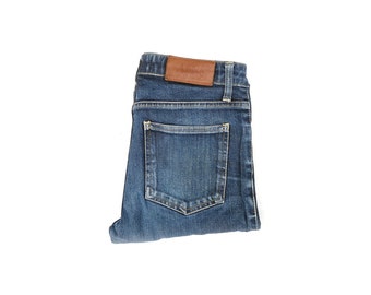 Vaqueros ajustados azules vintage ACNE para mujer, talla 27/32