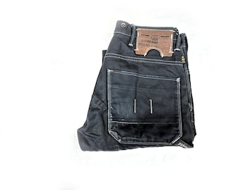 G-STAR 3301 Slim Jeans : Dark Blue , Waxed Denim, Rare Vintage