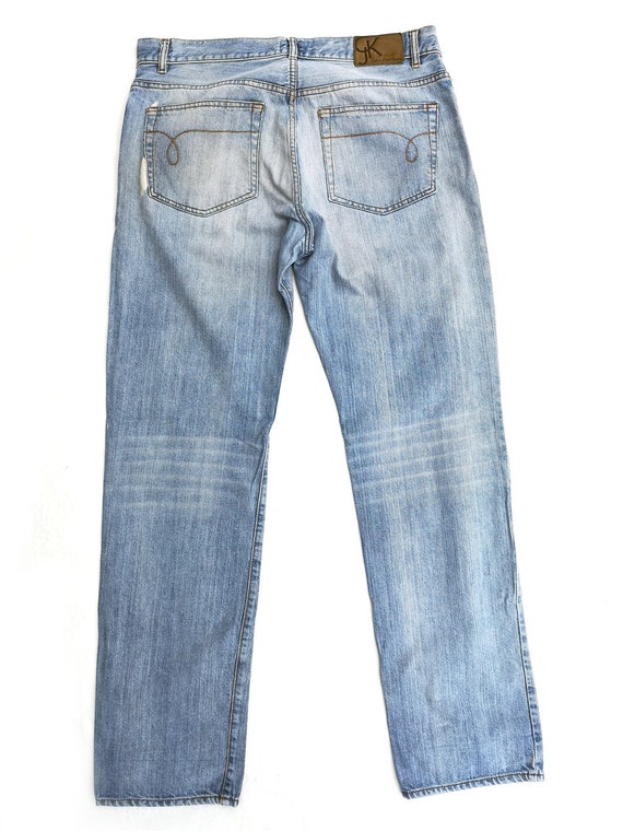 Vntg  90s CALVIN KLEIN Jeans size  36'' - Straigh… - image 3