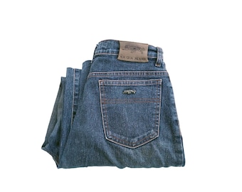Vintage Krizia Jeans: 80s Dark Wash Stretch Denim, Loose Fit