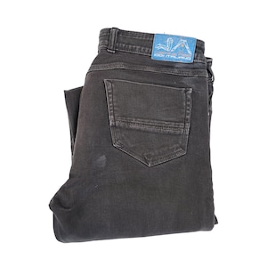 Vintage 90s  Brown Straight  Jeans ,Regular fit  , Denim made in Italy size I 54/40