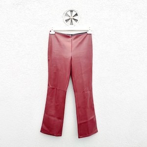 French Vintage Leather Pants 36 - Etsy