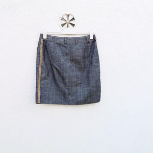 1990s-Y2K Vintage APART Mini Skirt, Indigo Blue Denim Jeans Skirt for Women