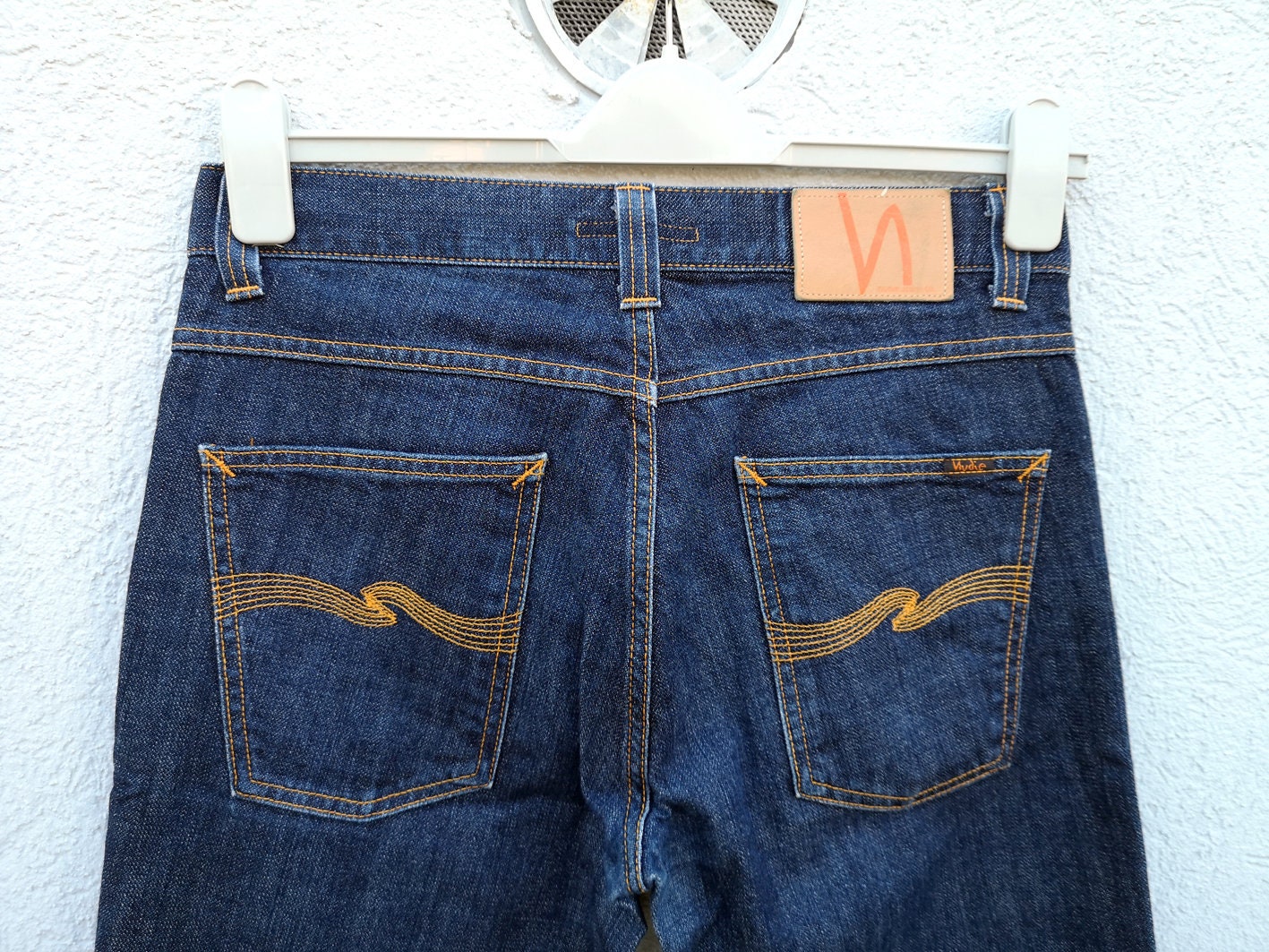 Nudie Jeans Low Slim Jim Men's Size 32x34 - Dark Blue Wash