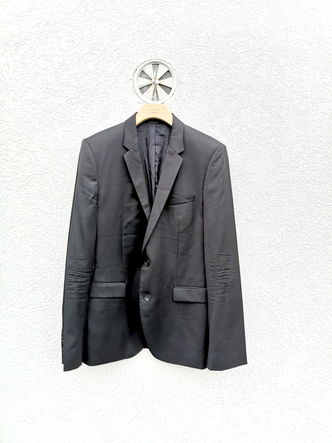 Blazer Hugo Boss Superblack: Chaqueta de traje de lana virgen para