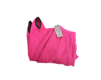 Vintage 80s Pink Nylon Leggings  Stirrup Pants, Women&#39;s size TG-40 / size US-00 -    made in Italy / Deadstock !
