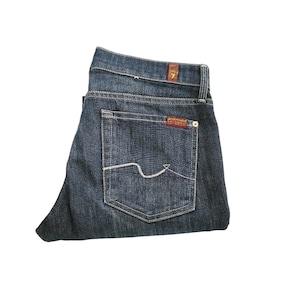 Vintage 7 for all mankind   Jeans - Low Rise, Dark Wash, Slim Fit  Denim Pants