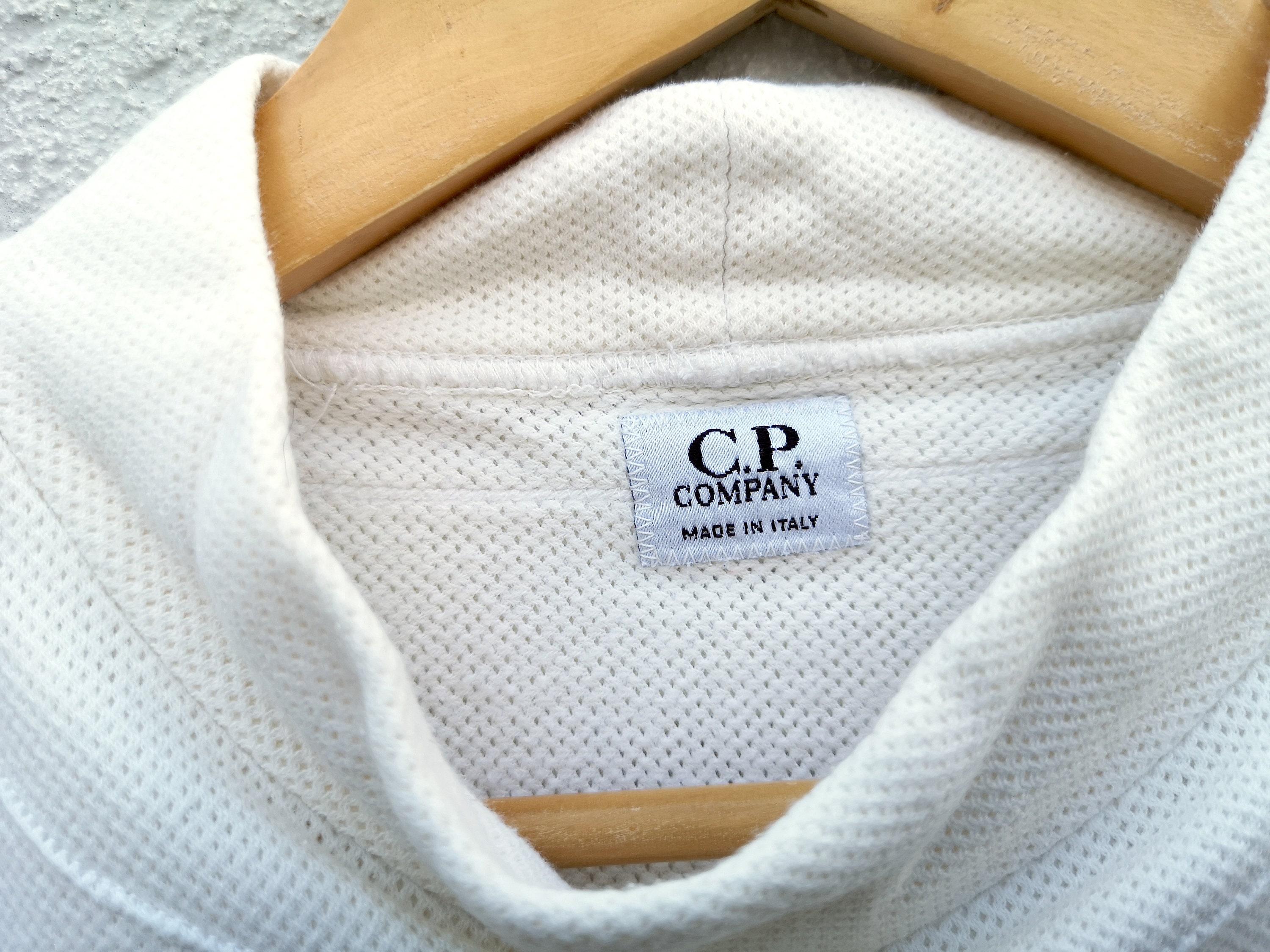 Rare Vintage C.P. Company Cotton Sweatshirt | Cream White Rare Vintage C.P. Company Cotton Sweatshirt | Cream White