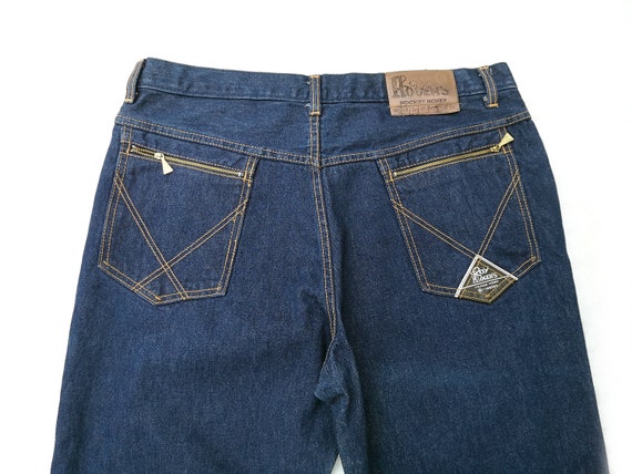 Rare Vintage 70s Men's ROY ROGERS Indigo Dark Blu… - image 5