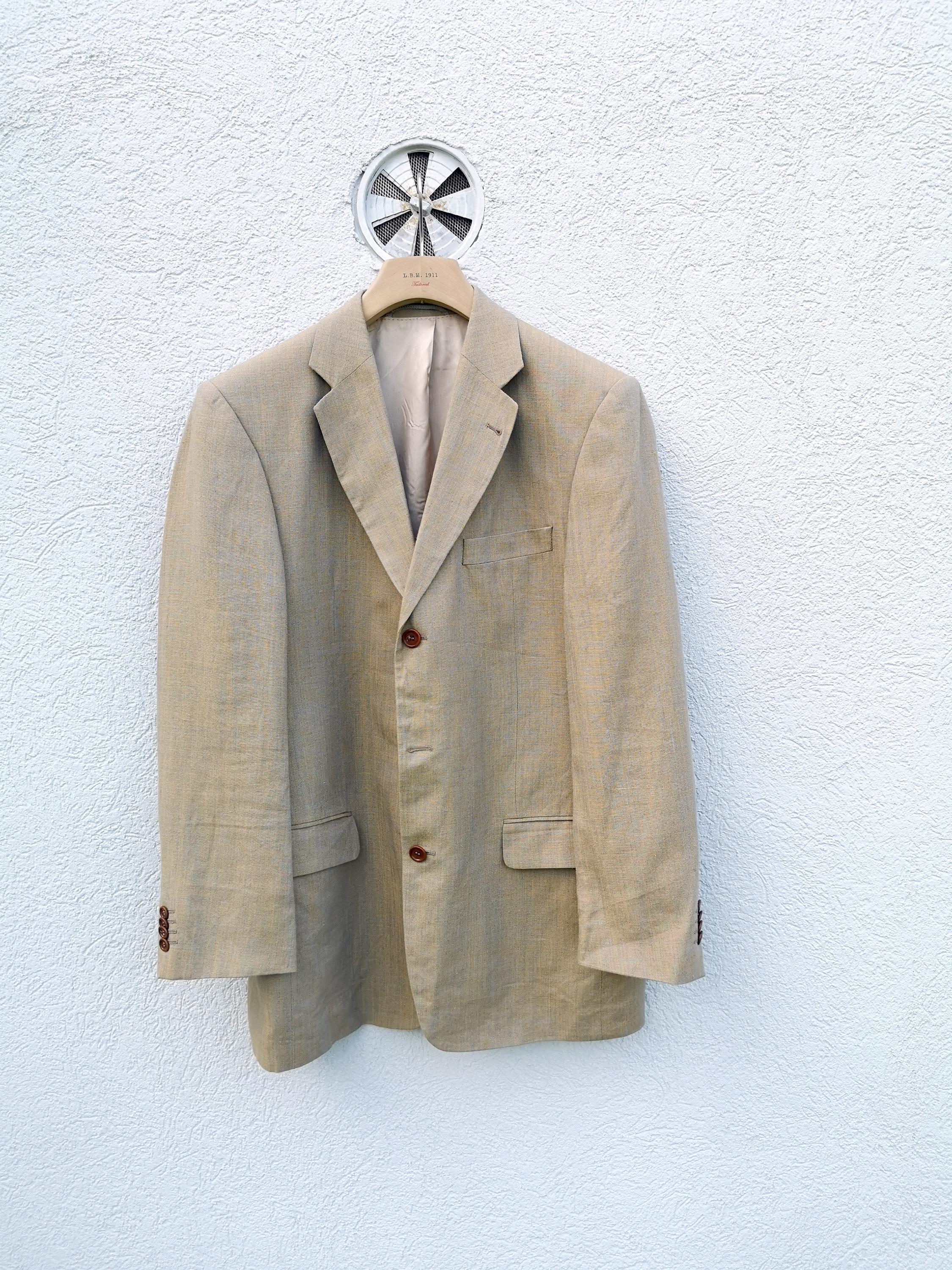 ジャケット・アウター 80s 90s EURO linen tailored jacket beige 80s 90s EURO linen tailored jacket beige