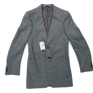 1970s Ted Lapidus Wool Sport Coat Made in Paris - Vintage Deadstock - Couture Menswear Blazer