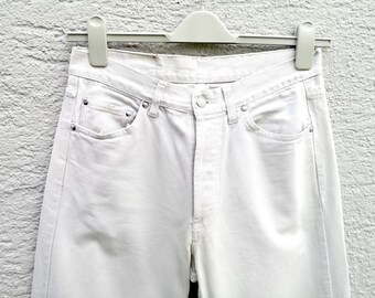 Vintage CARRERA Blue Age White Jeans Relaxed Fit Button Fly