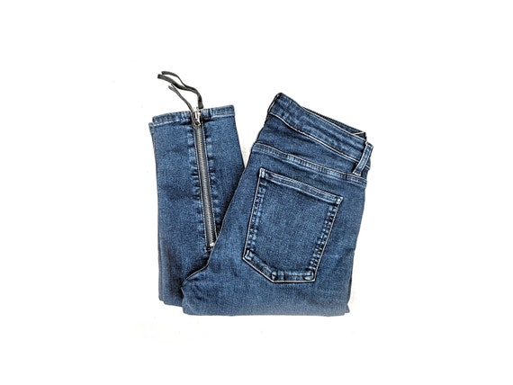 Womens Acne Studios Skin 5 Pistol Blue Jeans - Etsy Canada