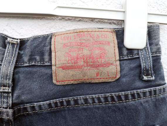 Vintage LEVIS Grey Jeans W29 L32  Boyfriend Fit -… - image 7