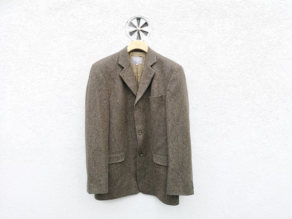 Brown Speckled Vintage Wool Sport Coat : Classic Tailored Cut