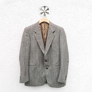 Rare Vintage 1970s Luigi Botto Virgin Wool Sport Coat Made in Italy - Brown Beige White Black Pattern Suit Jacket
