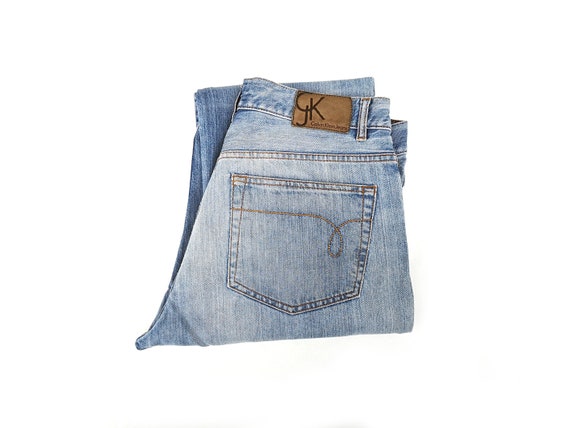 Vntg  90s CALVIN KLEIN Jeans size  36'' - Straigh… - image 1