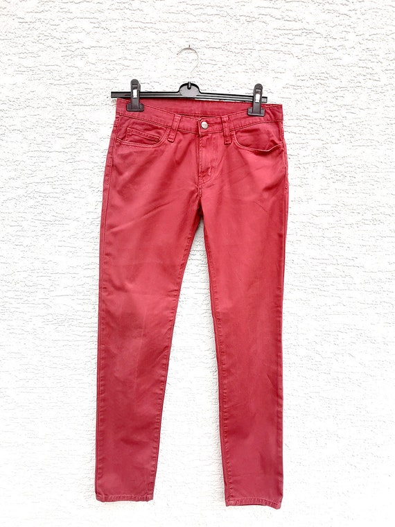 CARHARTT Rebel Jeans Herren Rote Denim Hose Slim Fit. Größe - Etsy  Österreich