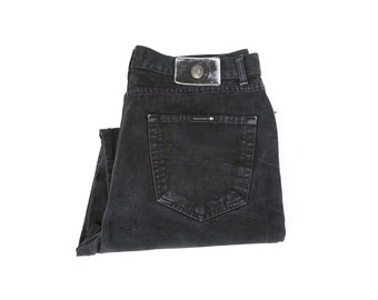Vintage 90s Trussardi Baggy Black Jeans – Hip Hop Streetwear W34