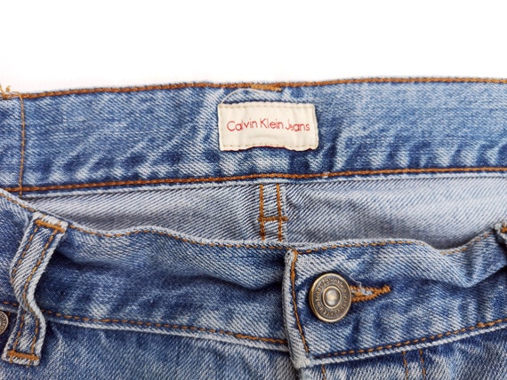 Vntg  90s CALVIN KLEIN Jeans size  36'' - Straigh… - image 8
