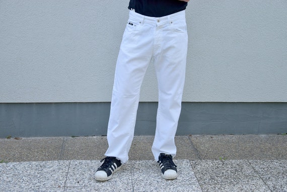 white jeans mens straight leg