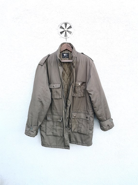 Chaqueta estilo utilidad verde militar para hombre Tama o 54