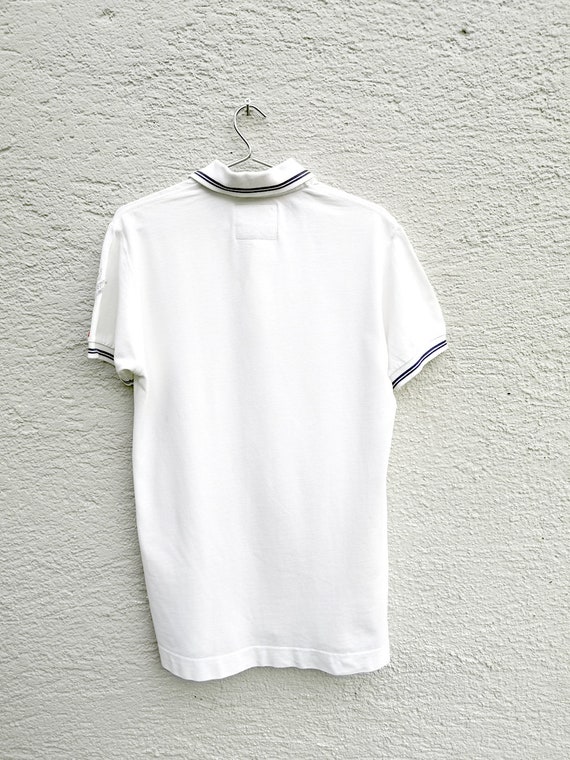 Vintage 80s Wilson White Polo Shirt Men's  size L… - image 3
