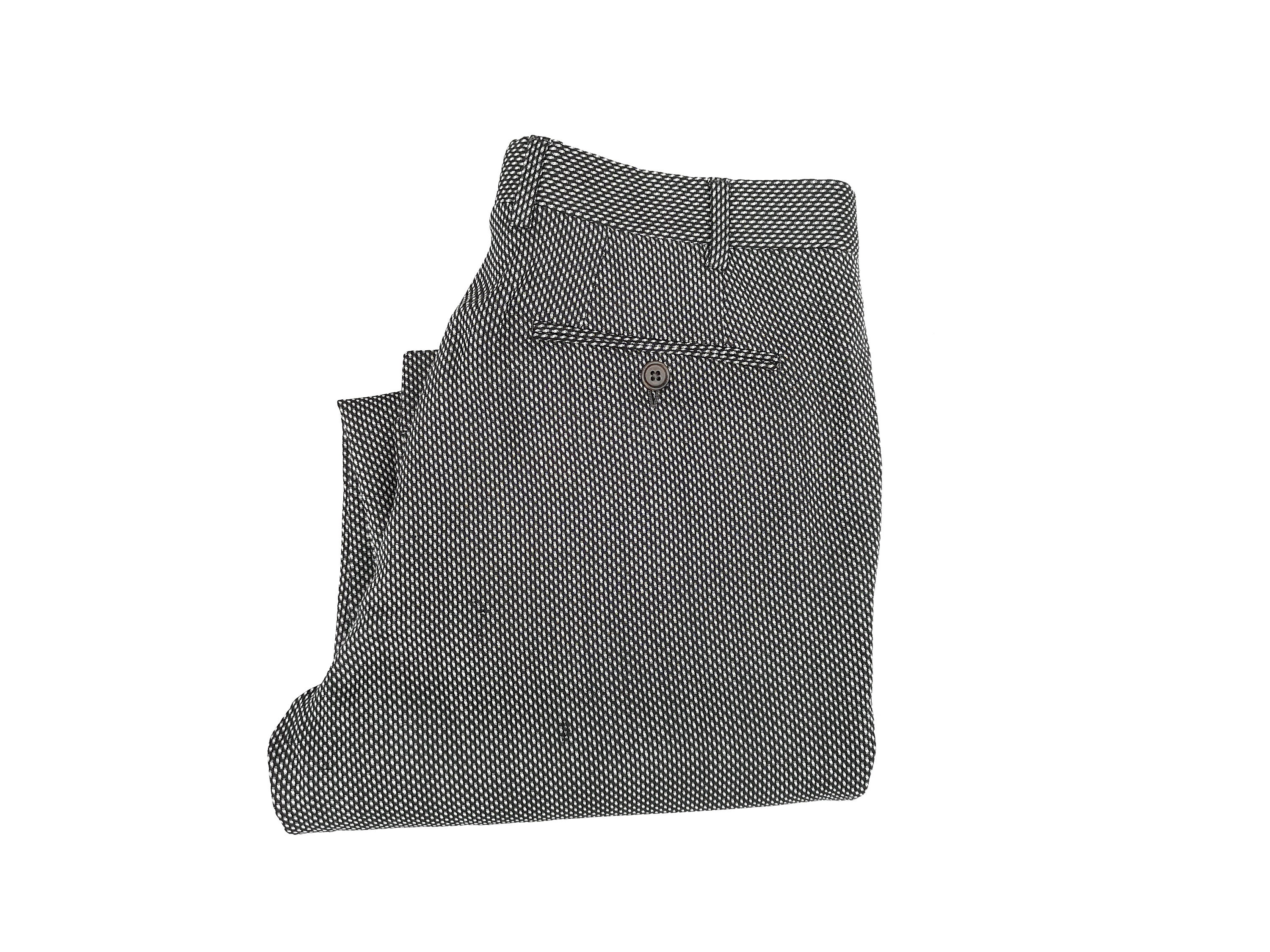 Armani Collezioni Size 6 Navy Blue Wool Slim Trouser Pleated High Rise —  Labels Resale Boutique