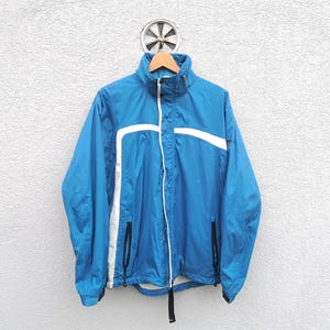 Vintage  Northland Professional Jacket, waterproof, Blue windproof  Parka size L , Unisex Outerwear