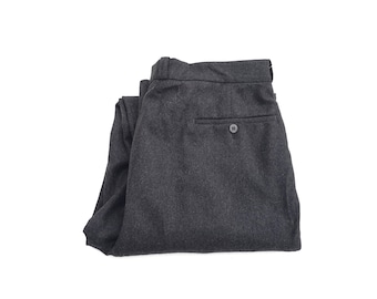 Vintage Jean Bourgeois ullbyxor: Kontorsbyxor med hög midja (W32 L35)