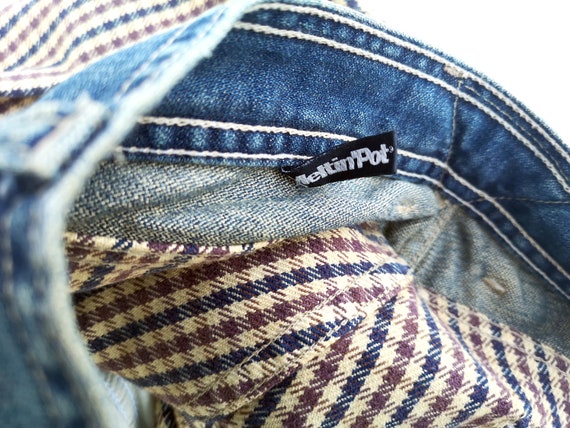 Jean Meltin’Pot Marvel Vintage – Taille M, Bleu, Coupe Droite, Style Années 90 En Bon état