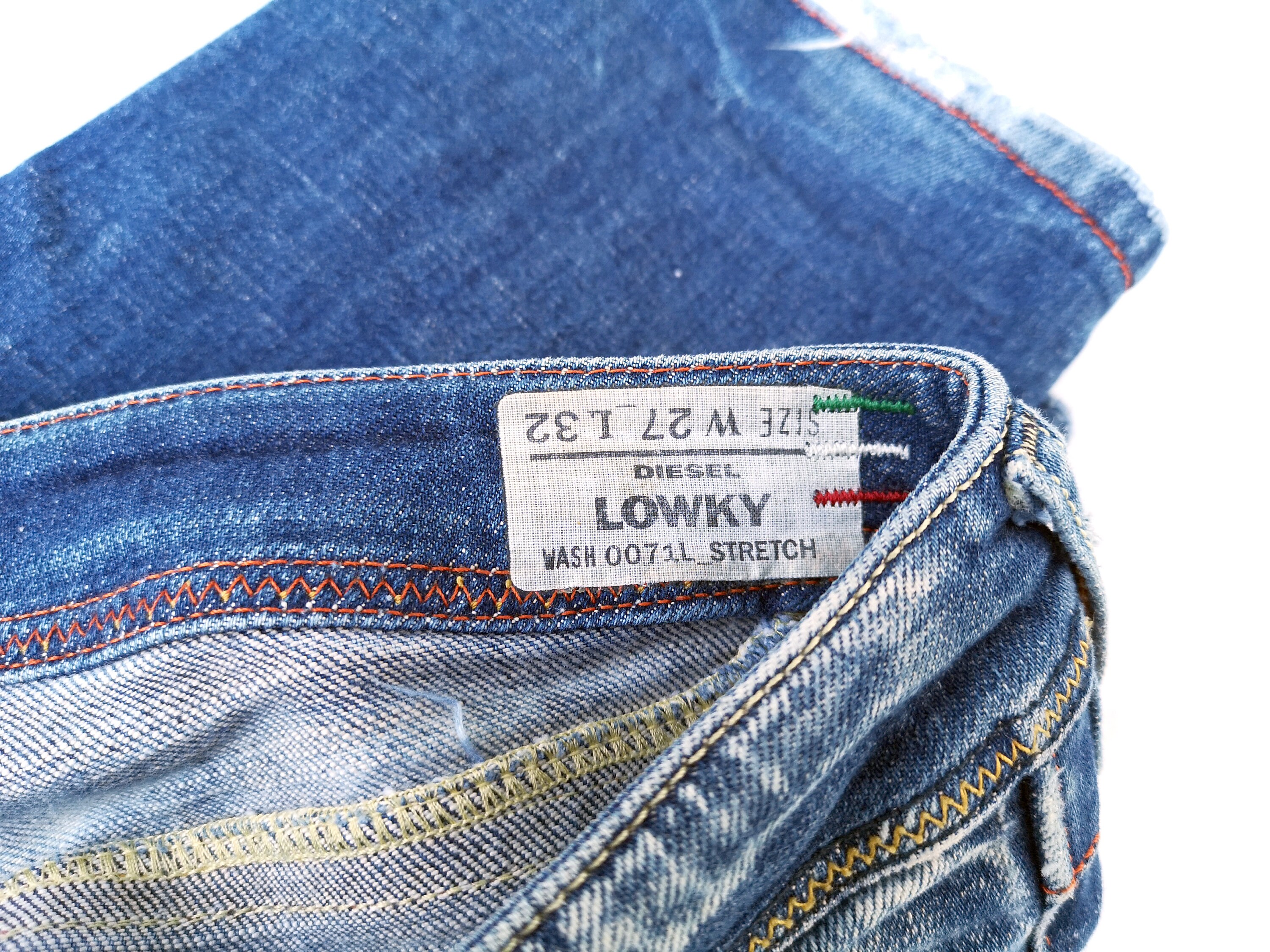 Diesel Low Rise Jeans W27 L32: Distressed Denim With Embroidery - Etsy