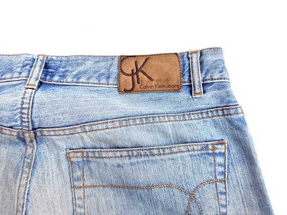 Vntg  90s CALVIN KLEIN Jeans size  36'' - Straigh… - image 6